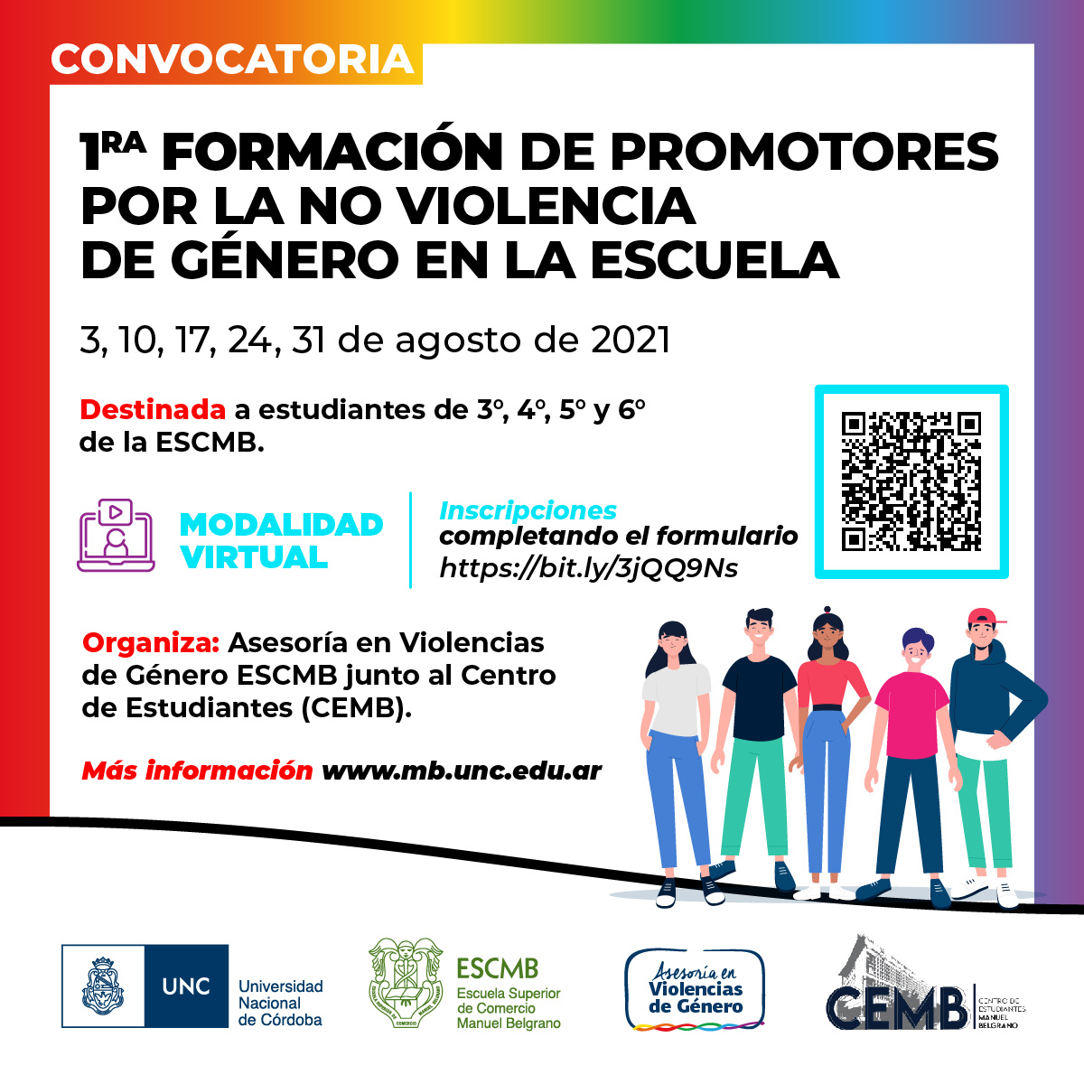Formación Promotores por la no violencia de género en la Escuela